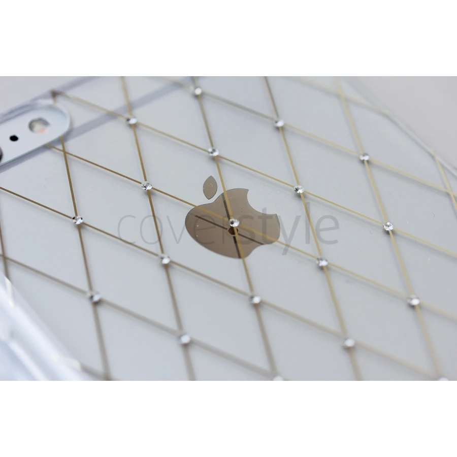 CoverStyle® - Custodia LuxFlex N°1 Con Brillantini + Stampa Oro Per IPhone 6/S (4.7") - Rombi 3 CoverStyle® - Custodia LuxFlex N°1 Con Brillantini + Stampa Oro Per IPhone 6/S (4.7") - Rombi - immagine 3