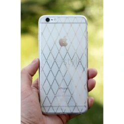 CoverStyle® - Custodia LuxFlex N°1 Con Brillantini + Stampa Oro Per IPhone 6/S (4.7") - Rombi