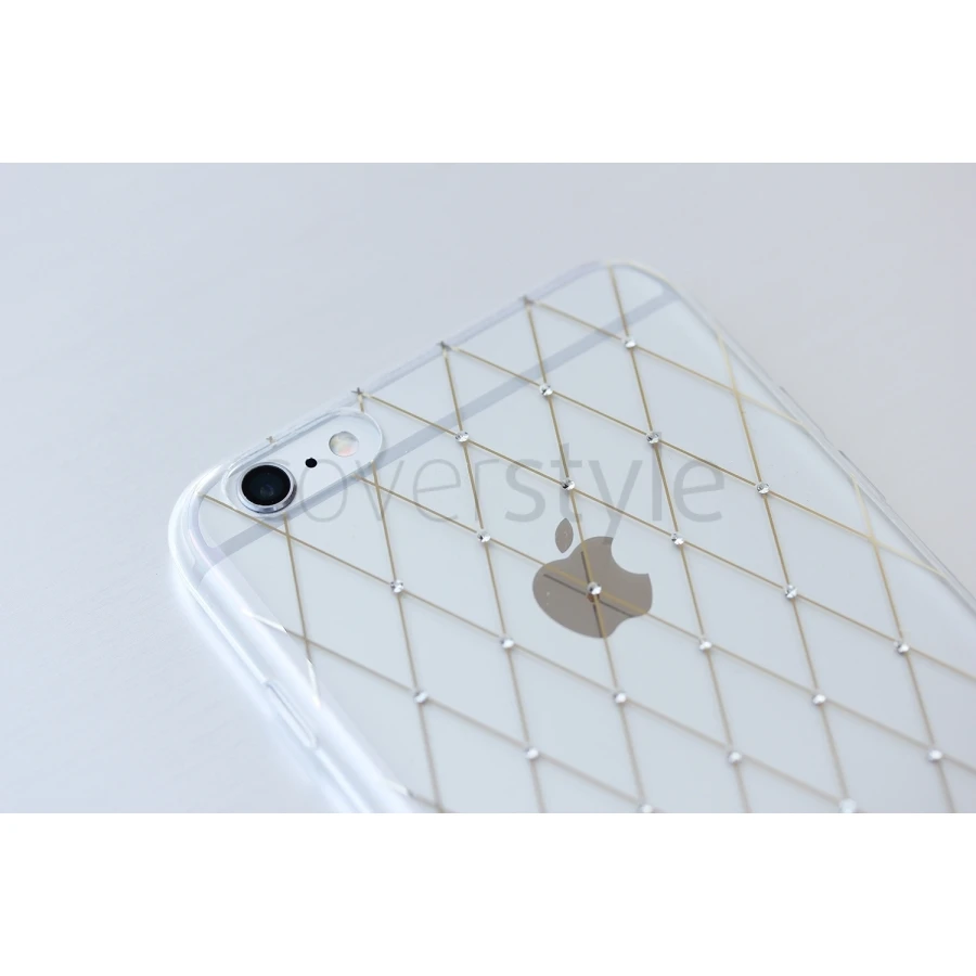 CoverStyle® - Custodia LuxFlex N°1 Con Brillantini + Stampa Oro Per IPhone 6/S (4.7") - Rombi 4 CoverStyle® - Custodia LuxFlex N°1 Con Brillantini + Stampa Oro Per IPhone 6/S (4.7") - Rombi - immagine 4