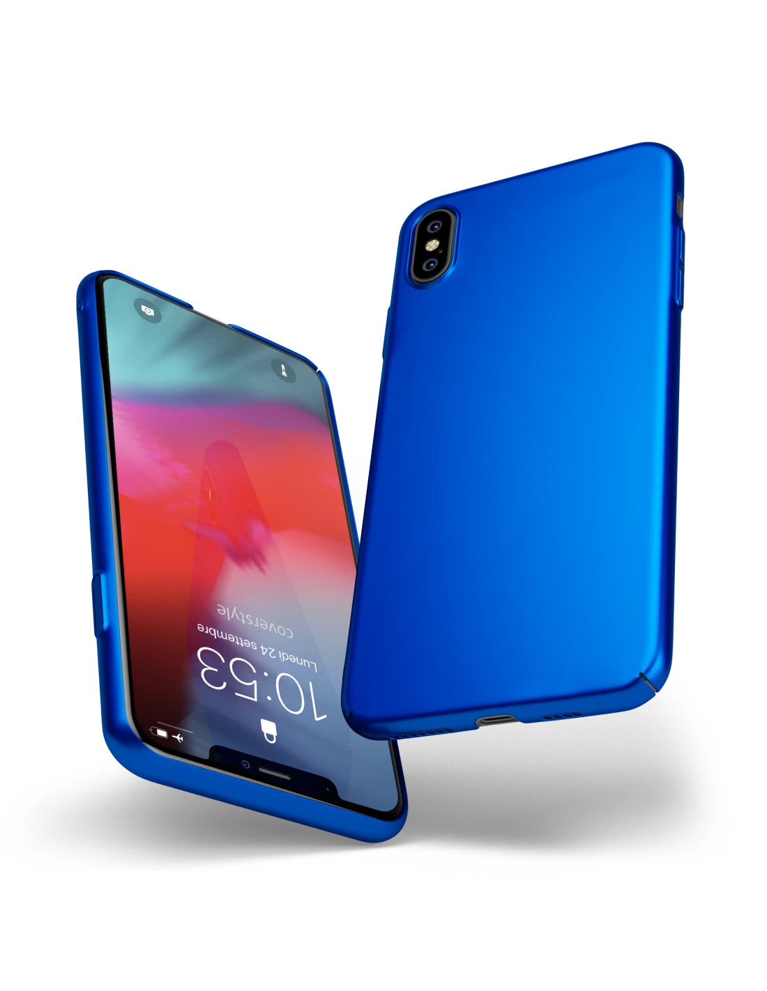 CoverStyle® - Custodia UltraSoft® Sottile 1.0mm Rigida Con Effetto Opaco Soft-Touch Per IPhone X - Blu Opaco 2 CoverStyle® - Custodia UltraSoft® Sottile 1.0mm Rigida Con Effetto Opaco Soft-Touch Per IPhone X - Blu Opaco - immagine 2
