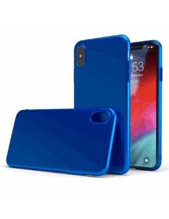 CoverStyle® - Custodia UltraSoft® Sottile 1.0mm Rigida Con Effetto Opaco Soft-Touch Per IPhone X - Blu Opaco