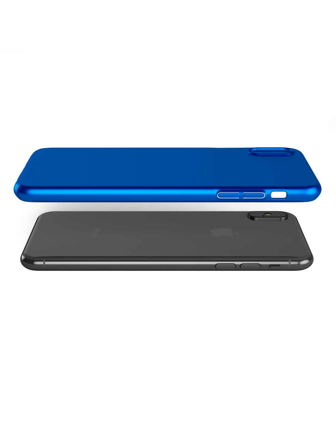 CoverStyle® - Custodia UltraSoft® Sottile 1.0mm Rigida Con Effetto Opaco Soft-Touch Per IPhone X - Blu Opaco 4 CoverStyle® - Custodia UltraSoft® Sottile 1.0mm Rigida Con Effetto Opaco Soft-Touch Per IPhone X - Blu Opaco - immagine 4