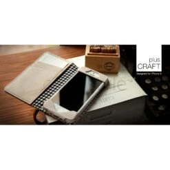 Custodia Craft Plus Collection Per IPhone 5/5S - Tela/Marrone -Cover Style Negozio custodia craft plus collection per iphone 5 5s telamarrone 3