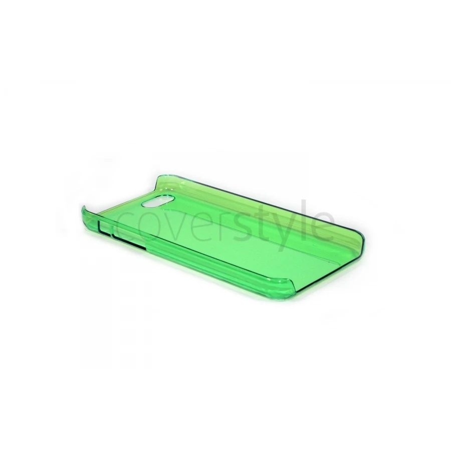 Custodia Crystal Ultra Sottile Trasparente Per IPhone 5C - Verde 2 Custodia Crystal Ultra Sottile Trasparente Per IPhone 5C - Verde - immagine 2