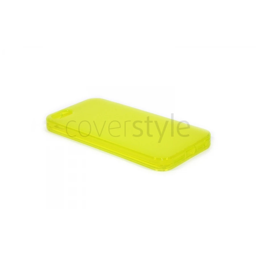 Custodia Dust Matt Anti-Polvere Flessibile Trasparente Per IPhone 5/5S - Giallo 1 Custodia Dust Matt Anti-Polvere Flessibile Trasparente Per IPhone 5/5S - Giallo