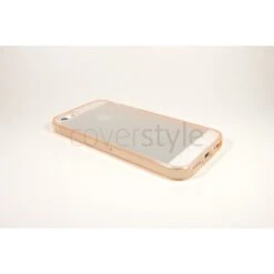 Custodia Flessibile Bordo Arancione E Retro Opaco﻿ Per IPhone 5/5S
