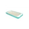 Custodia Flessibile Bordo Azzurro E Retro Opaco﻿ Per IPhone 5﻿﻿﻿/5S
