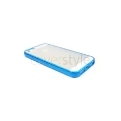 Custodia Flessibile Bordo Blu E Retro Opaco﻿ Per IPhone 5/5S﻿﻿﻿﻿﻿