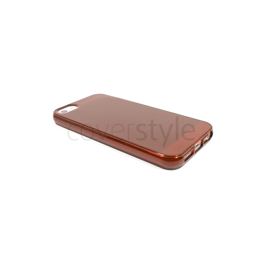 Custodia Flessibile Lucida Con Interno Opaco Per IPhone 5/5S - Bordeaux 1 Custodia Flessibile Lucida Con Interno Opaco Per IPhone 5/5S - Bordeaux