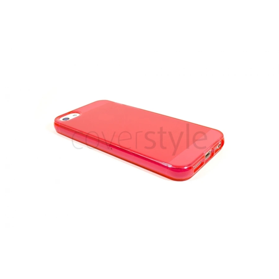 Custodia Flessibile Lucida Con Interno Opaco Per IPhone 5/5S - Rosso 1 Custodia Flessibile Lucida Con Interno Opaco Per IPhone 5/5S - Rosso