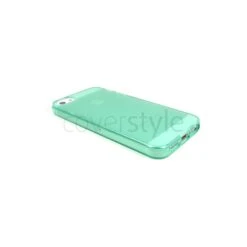 Custodia Flessibile Lucida Con Interno Opaco Per IPhone 5/5S - Turchese