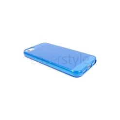 Custodia Flessibile Lucida Con Interno Opaco Per IPhone 5 - Blu