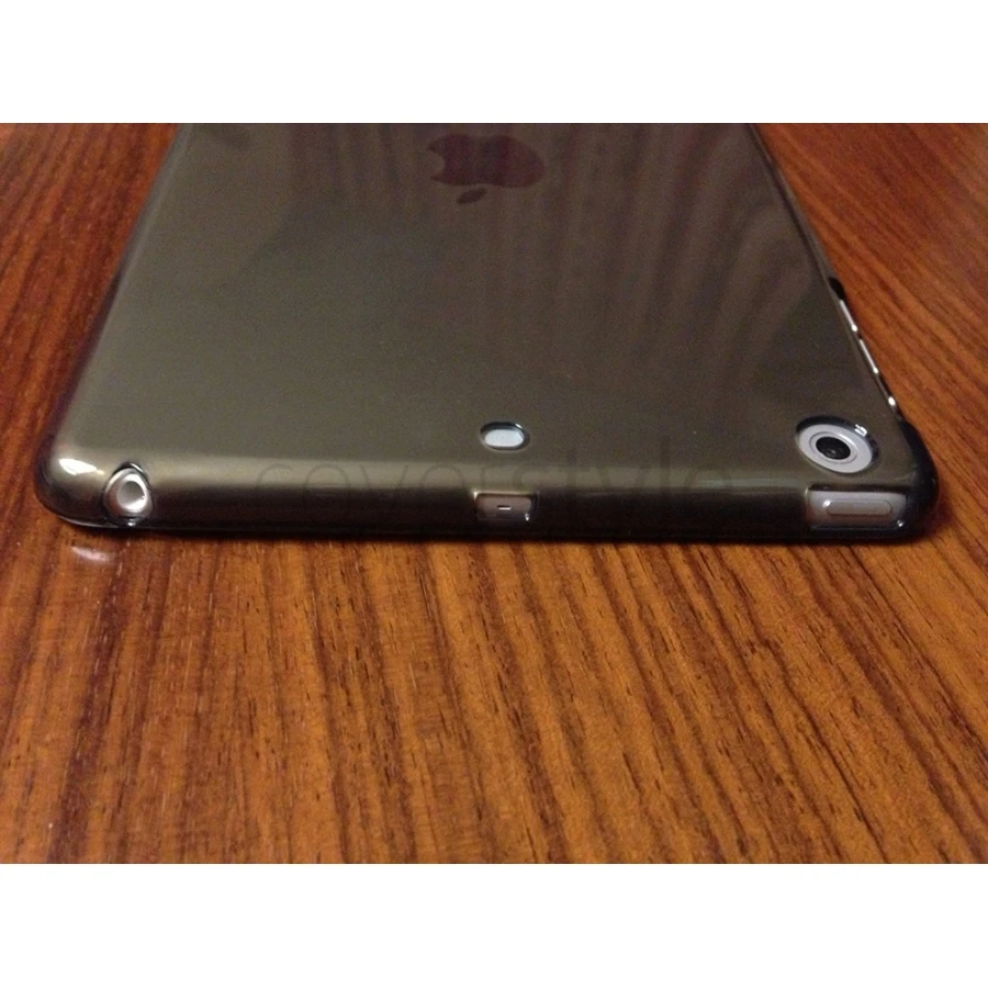 Custodia Flessibile Lucida Con Interno Trasparente Per IPad Mini - Nero 2 Custodia Flessibile Lucida Con Interno Trasparente Per IPad Mini - Nero - immagine 2