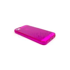Custodia Flessibile Lucida Con Interno Trasparente Per IPhone 5/5S - Rosa