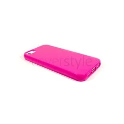 Custodia Flessibile Lucida Per IPhone 5/5S - Fucsia