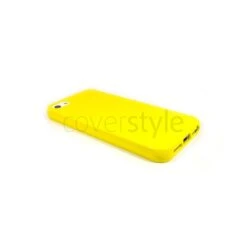 Custodia Flessibile Lucida Per IPhone 5/5S - Giallo