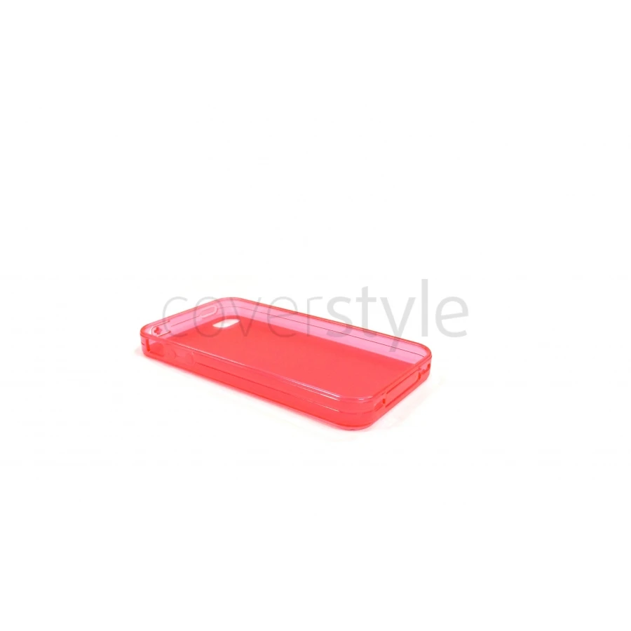 Custodia Flessibile Trasparente Anti-Polvere Per IPhone 4/4S - Rosso 2 Custodia Flessibile Trasparente Anti-Polvere Per IPhone 4/4S - Rosso - immagine 2