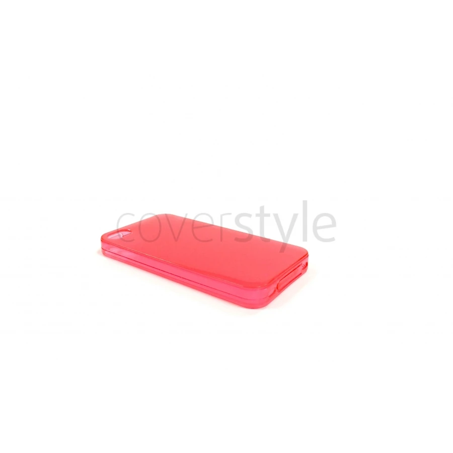 Custodia Flessibile Trasparente Anti-Polvere Per IPhone 4/4S - Rosso 1 Custodia Flessibile Trasparente Anti-Polvere Per IPhone 4/4S - Rosso