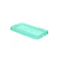Custodia Glossy Flessibile Trasparente Per IPhone 5C - Turchese