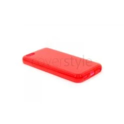 Custodia Glossy Matt Flessibile Trasparente Per IPhone 5C - Rosso