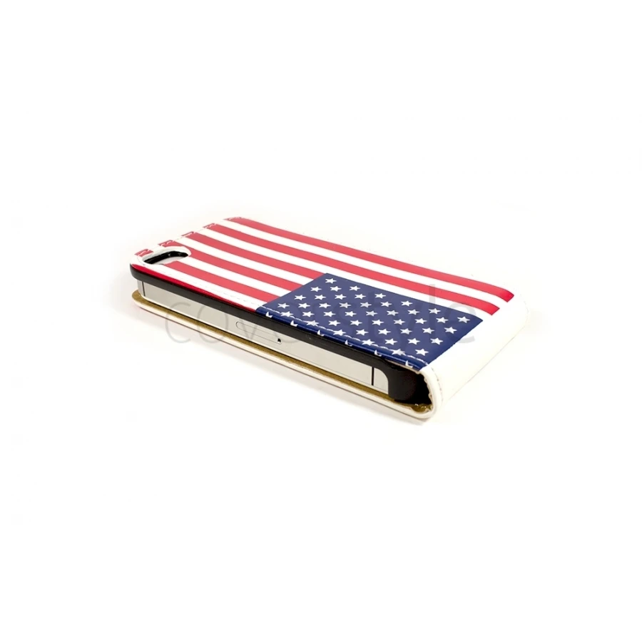 Custodia In Ecopelle Con Calamita Per IPhone 4/4S - Bandiera Stati Uniti 2 Custodia In Ecopelle Con Calamita Per IPhone 4/4S - Bandiera Stati Uniti - immagine 2
