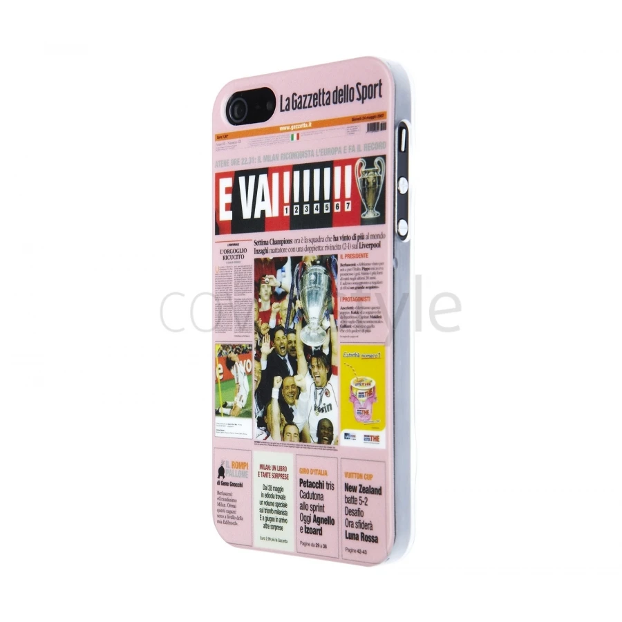Custodia La Gazzetta Dello Sport Per IPhone 5/5S - Milan Champions 2007 1 Custodia La Gazzetta Dello Sport Per IPhone 5/5S - Milan Champions 2007