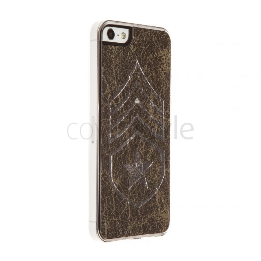 Custodia Militare Ranks In Pelle Per IPhone 5/5S - Argento 1 Custodia Militare Ranks In Pelle Per IPhone 5/5S - Argento