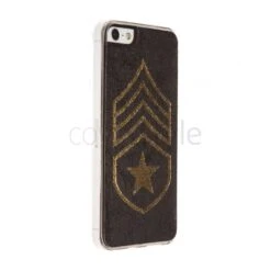 Custodia Militare Ranks In Pelle Per IPhone 5/5S - Oro