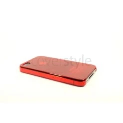 Custodia Plastica Rigida Per IPhone 4/4S - Rosso Trasparente