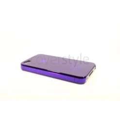Custodia Plastica Rigida Per IPhone 4/4S - Viola Trasparente