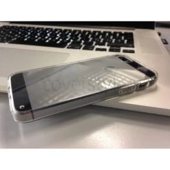 Custodia RetroFlex Con Retro Rigido E Bordo Flessibile Per IPhone 5/5S - Trasparente -Cover Style Negozio custodia retroflex con retro rigido e bordo flessibile per iphone 5 5s trasparente 3