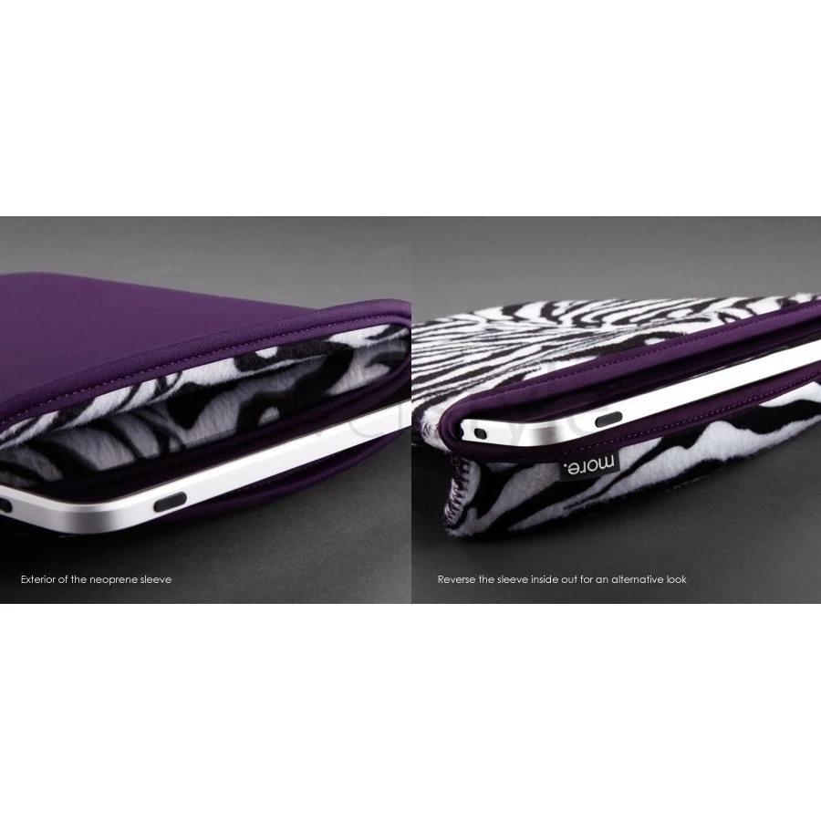 Custodia Reversibile Safara Collection Per IPad/iPad 2/3/4 - Viola/Zebrato 2 Custodia Reversibile Safara Collection Per IPad/iPad 2/3/4 - Viola/Zebrato - immagine 2