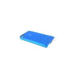Custodia Rigida Opaca Per IPhone 4/4S - Azzurro Trasparente