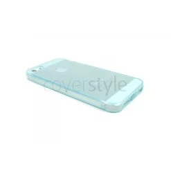 Custodia Ultra Sottile Flessibile Trasparente Anti-Polvere Per IPhone 5/5S - Azzurro