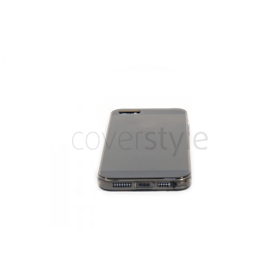 Custodia Ultra Sottile Flessibile Trasparente Anti-Polvere Per IPhone 5/5S - Nero 3 Custodia Ultra Sottile Flessibile Trasparente Anti-Polvere Per IPhone 5/5S - Nero - immagine 3
