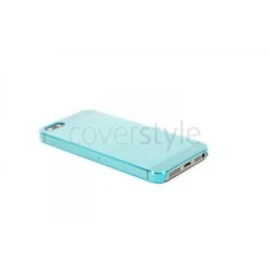 Custodia Ultra Sottile Trasparente Per IPhone 5/5S - Azzurro