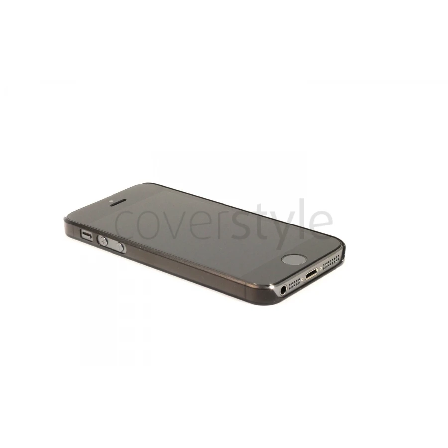 Custodia Ultra Sottile Trasparente Per IPhone 5/5S - Nero 2 Custodia Ultra Sottile Trasparente Per IPhone 5/5S - Nero - immagine 2
