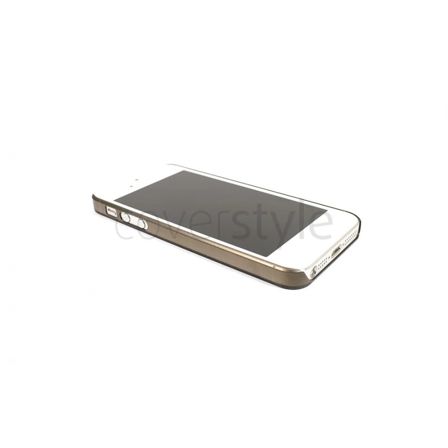 Custodia Ultra Sottile Trasparente Per IPhone 5/5S - Nero 4 Custodia Ultra Sottile Trasparente Per IPhone 5/5S - Nero - immagine 4