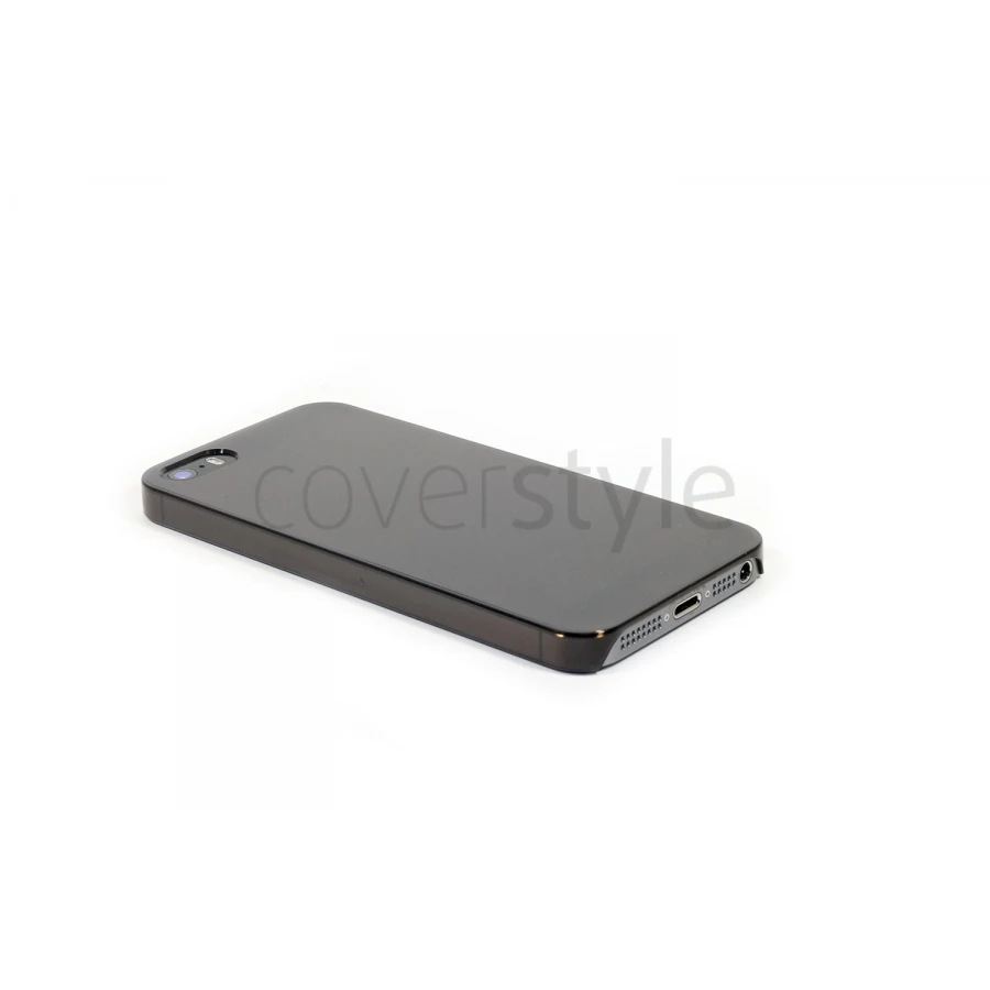 Custodia Ultra Sottile Trasparente Per IPhone 5/5S - Nero 1 Custodia Ultra Sottile Trasparente Per IPhone 5/5S - Nero
