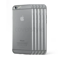 5x Custodia ZeroFlex PRO 0.3mm + Bordo Fotocamera Ultra Sottile Flessibile Per IPhone 6/6S (4.7") - Trasparente