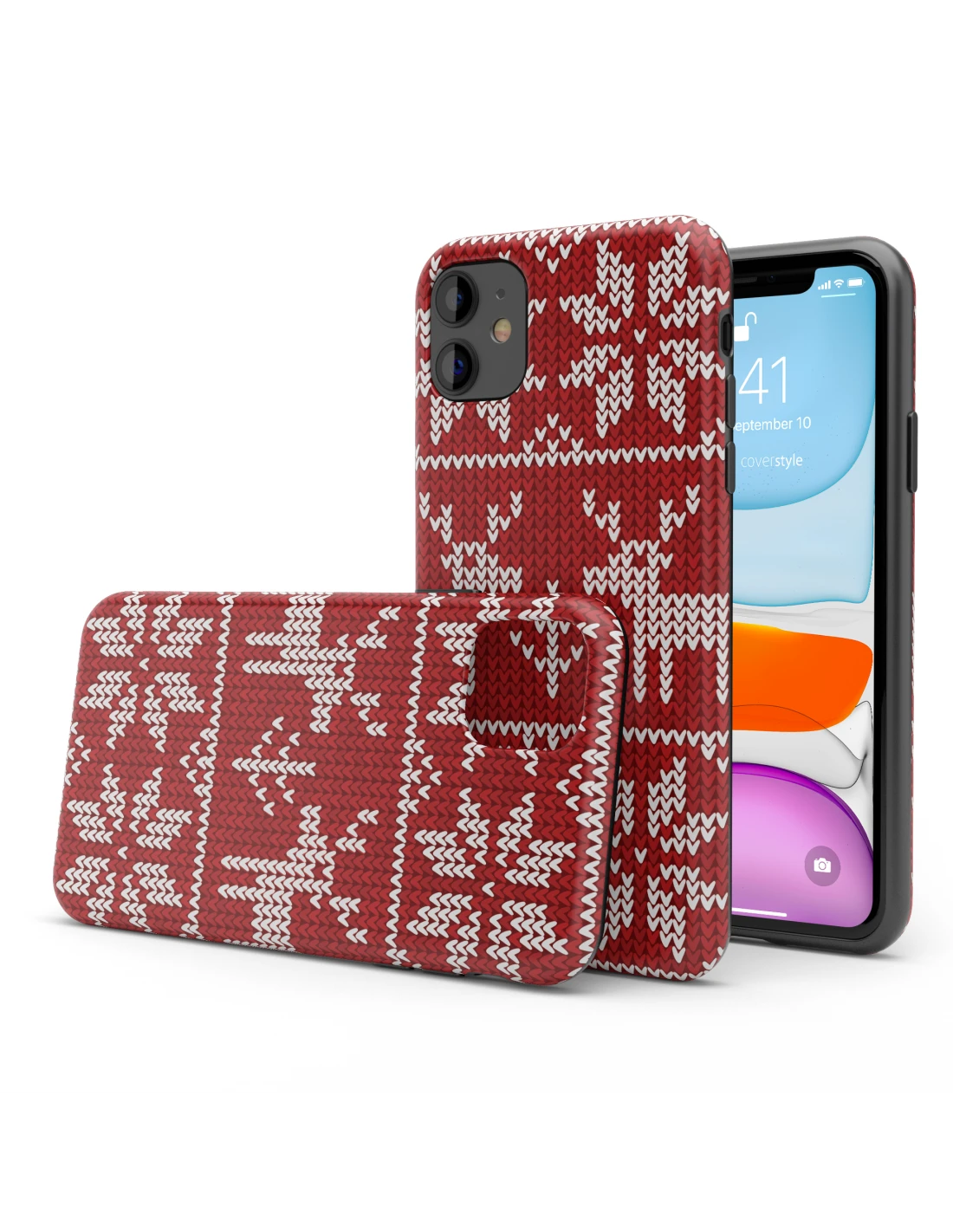 DesignFlex® - Custodia In TPU Flessibile Opaco Per IPhone 11 - Natale 1 DesignFlex® - Custodia In TPU Flessibile Opaco Per IPhone 11 - Natale