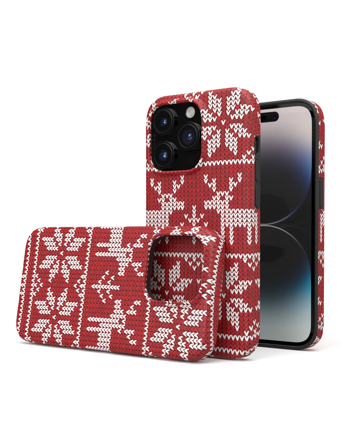 DesignFlex® - Custodia In TPU Flessibile Opaco Per IPhone 14 Pro - Natale 1 DesignFlex® - Custodia In TPU Flessibile Opaco Per IPhone 14 Pro - Natale