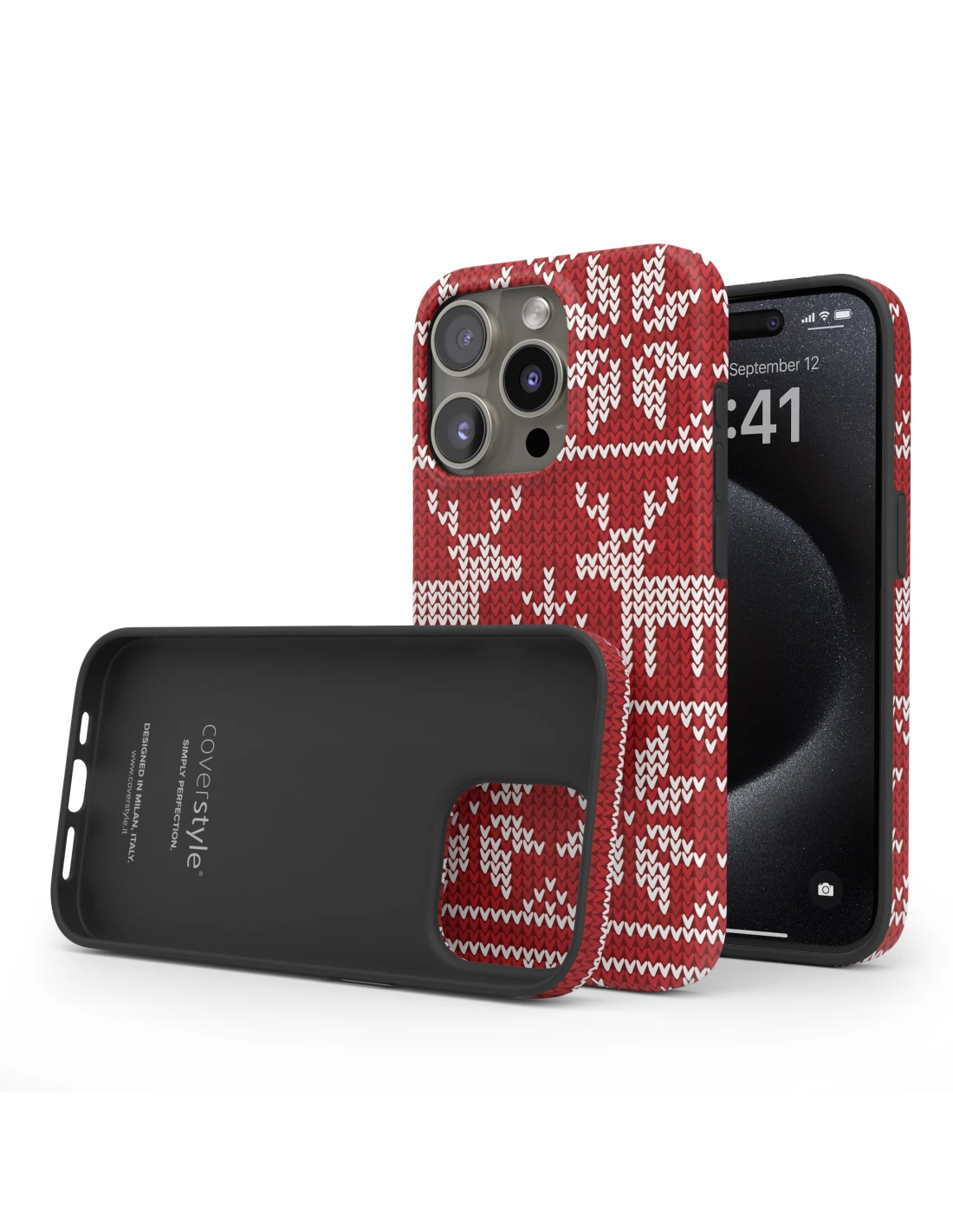 DesignFlex® - Custodia In TPU Flessibile Opaco Per IPhone 15 Pro - Natale 2 DesignFlex® - Custodia In TPU Flessibile Opaco Per IPhone 15 Pro - Natale - immagine 2