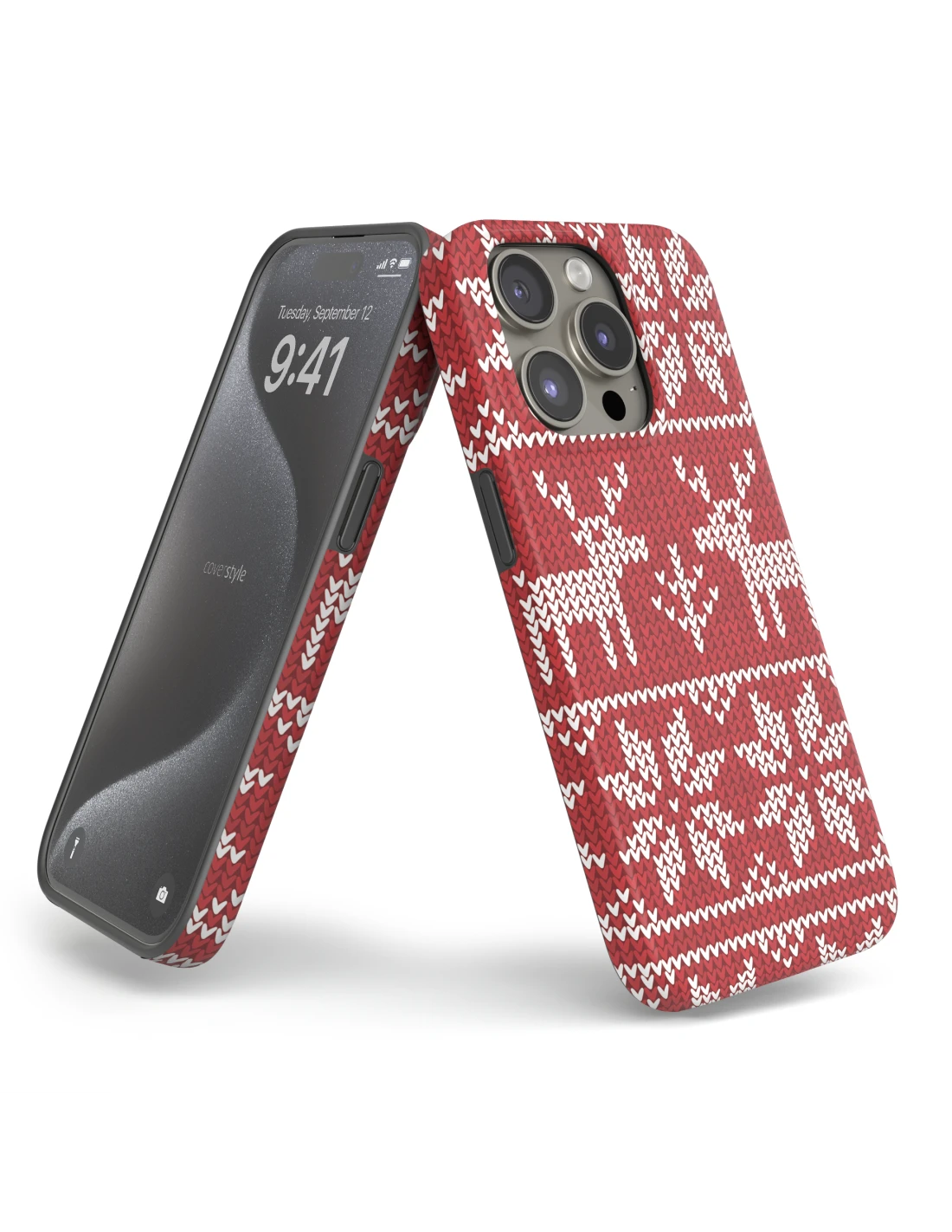 DesignFlex® - Custodia In TPU Flessibile Opaco Per IPhone 15 Pro - Natale 3 DesignFlex® - Custodia In TPU Flessibile Opaco Per IPhone 15 Pro - Natale - immagine 3