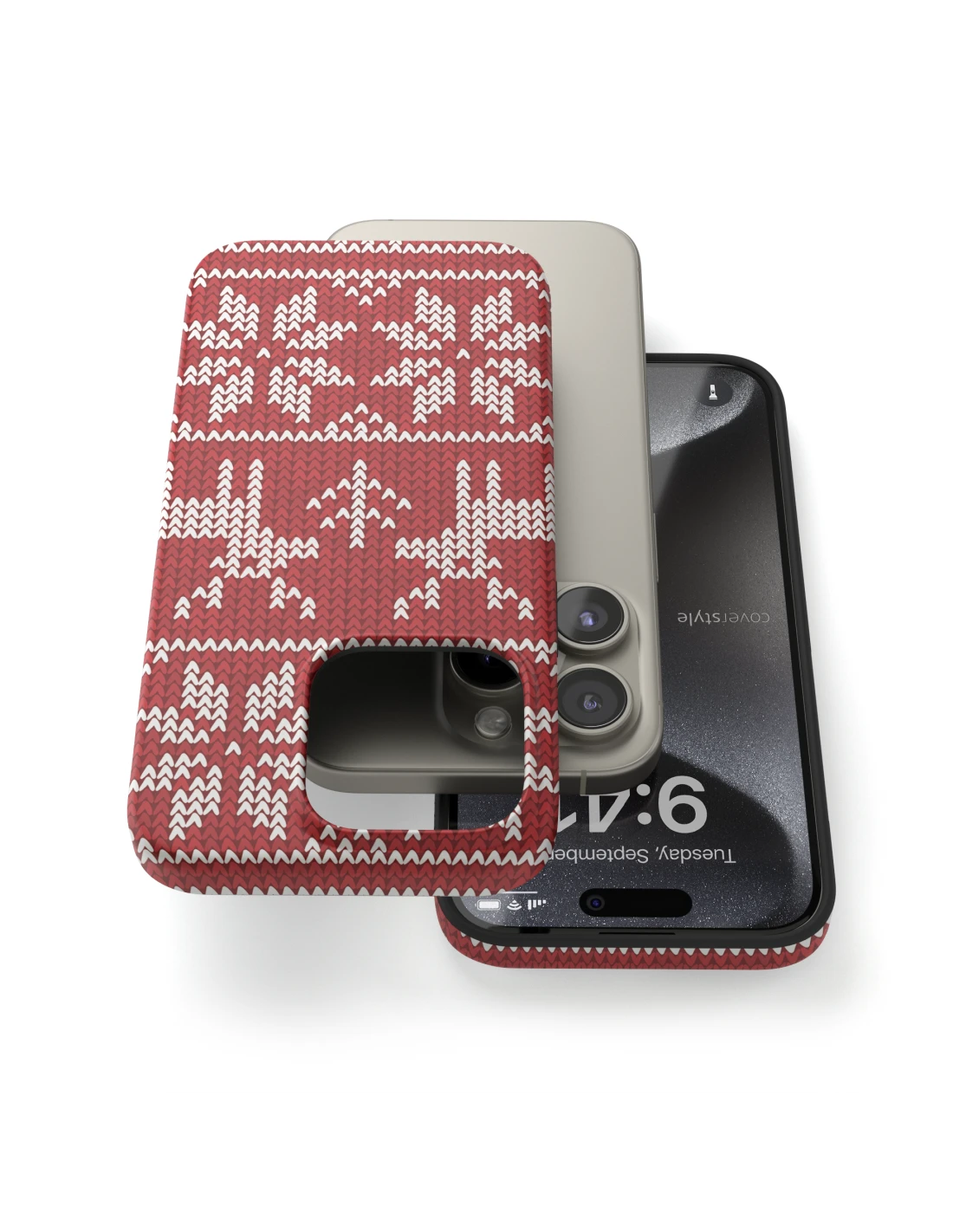 DesignFlex® - Custodia In TPU Flessibile Opaco Per IPhone 15 Pro - Natale 4 DesignFlex® - Custodia In TPU Flessibile Opaco Per IPhone 15 Pro - Natale - immagine 4