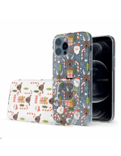 DesignFlex® - Custodia In TPU+PC Trasparente Per IPhone 12 Pro Max - Natale