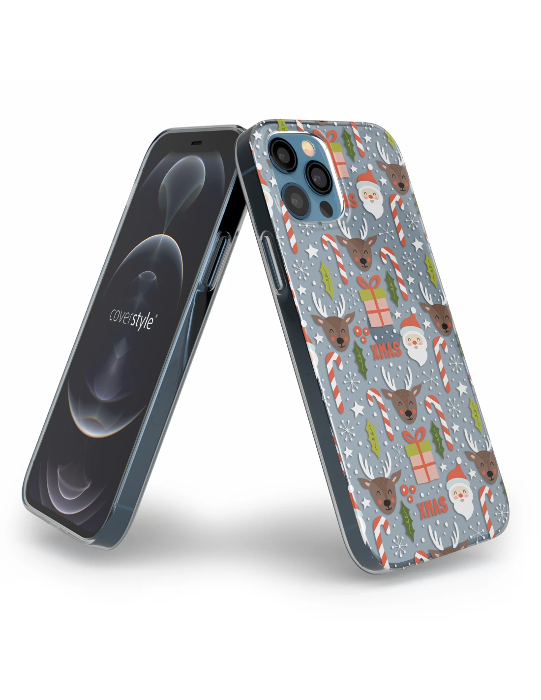 DesignFlex® - Custodia In TPU+PC Trasparente Per IPhone 12 Pro - Natale 2 DesignFlex® - Custodia In TPU+PC Trasparente Per IPhone 12 Pro - Natale - immagine 2