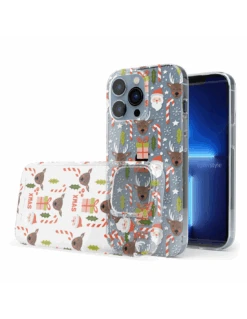 DesignFlex® - Custodia In TPU+PC Trasparente Per IPhone 13 Pro Max - Natale