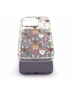 DesignFlex® - Custodia In TPU+PC Trasparente Per IPhone 14 Pro Max - Natale -Cover Style Negozio designflex custodia in tpupc trasparente per iphone 14 pro max natale 5