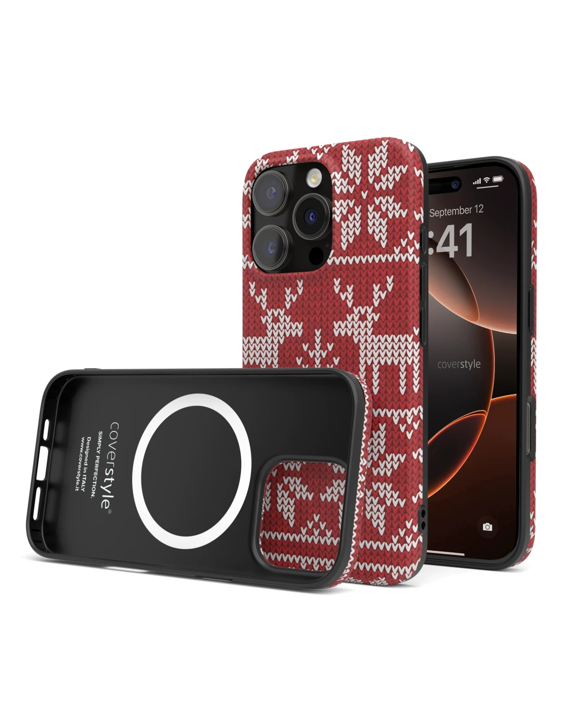 DesignFlex PRO® - Custodia In TPU Opaco + Supporto MagSafe® Per IPhone 16 Pro Max - Natale 1 DesignFlex PRO® - Custodia In TPU Opaco + Supporto MagSafe® Per IPhone 16 Pro Max - Natale